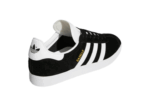 ADIDAS GAZELLE SHOES BLACK WHITE LOGO
