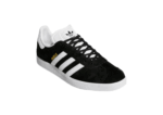 ADIDAS GAZELLE SHOES BLACK WHITE LOGO