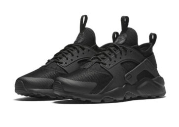 Nike Air Huarache Run Ultra Junior Running Shoes Black Black (5)