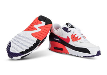 Nike Air Max 90 Sneakers White and Bright Crimson_ (1)