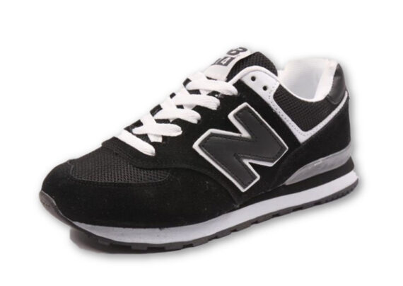 נעלי ניו באלאנס-New Balance 574 BLACK WHITE GRAY