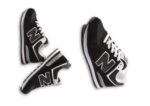 נעלי ניו באלאנס-New Balance 574 BLACK WHITE GRAY