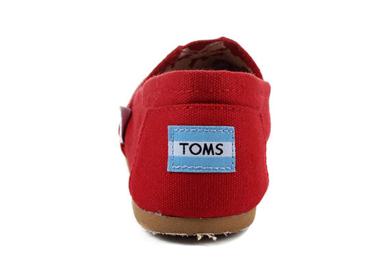 נעלי טומס-TOMS SHOES - CLASSIC RED CANVAS