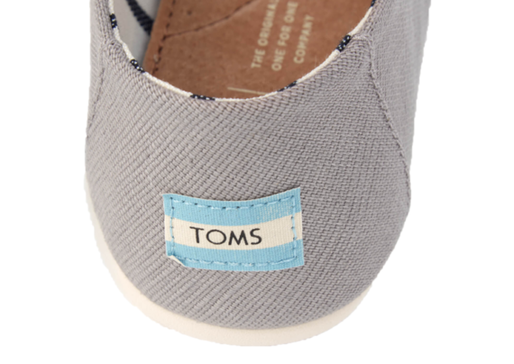 נעלי טומס-TOMS SHOES - CLASSIC LIGHT GREY CANVAS