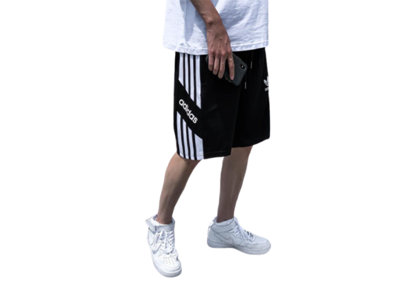 מכנס אדידס-ADIDAS PANTS-BLACK-WHITE