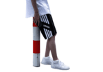 מכנס אדידס-ADIDAS PANTS-BLACK-WHITE