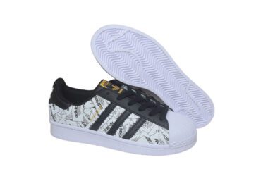ADIDAS Stan Smith – Black & Logo Print – 5