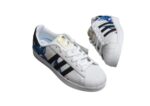 נעלי אדידס-ADIDAS Stan Smith-White-Black-Blue
