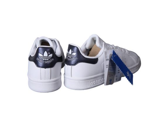 נעלי אדידס-ADIDAS Stan Smith - White Dark Blue Tail