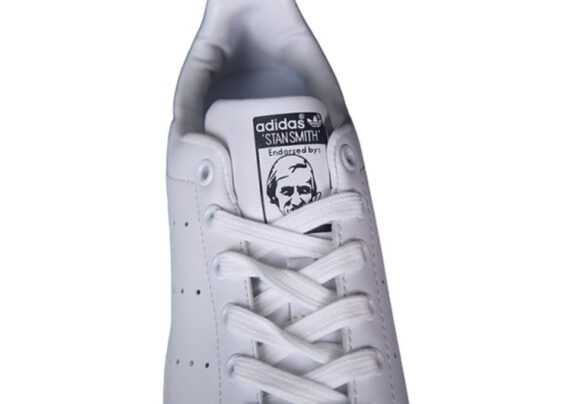 נעלי אדידס-ADIDAS Stan Smith - White Dark Blue Tail