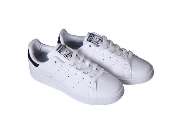 נעלי אדידס-ADIDAS Stan Smith - White Dark Blue Tail