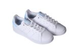 נעלי אדידס-ADIDAS Stan Smith - White Light Blue Tail