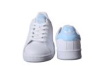 נעלי אדידס-ADIDAS Stan Smith - White Light Blue Tail