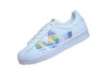 נעלי אדידס-ADIDAS Stan Smith- White-Multi Logo