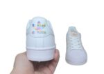 נעלי אדידס-ADIDAS Stan Smith- White-Multi Logo