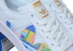 נעלי אדידס-ADIDAS Stan Smith- White-Multi Logo
