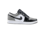 נעלי נייק-NIKE AIR JORDAN 1 LOW -GRAY-BLACK-WHITE