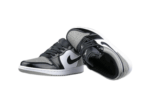 נעלי נייק-NIKE AIR JORDAN 1 LOW -GRAY-BLACK-WHITE