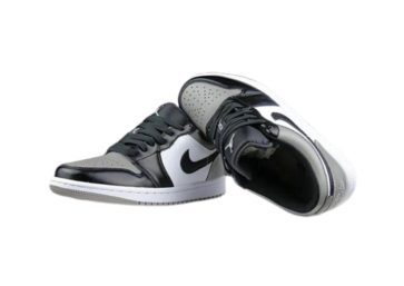 NIKE AIR JORDAN 1 LOW -GRAY-BLACK-WHITE (6)