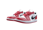 נעלי נייק-NIKE AIR JORDAN 1 LOW -SANGRIA-BLACK LOGO-WHITE