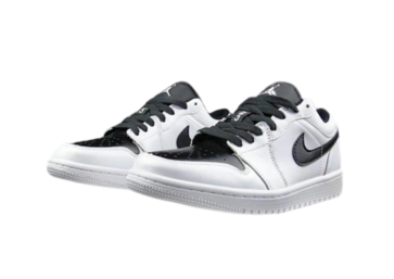 NIKE AIR JORDAN 1 LOW -WHITE-BLACK LOGO (6)