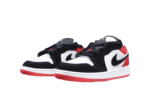 נעלי נייק-NIKE AIR JORDAN 1 LOW -WHITE-RED- BLACK LOGO