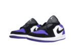 נעלי נייק-NIKE AIR JORDAN 1 LOW -WHITE-ROYAL BLUE- BLACK LOGO