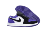 נעלי נייק-NIKE AIR JORDAN 1 LOW -WHITE-ROYAL BLUE- BLACK LOGO