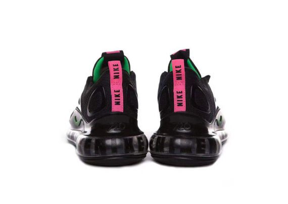 Nike Air Max 720 Black - Pink & Green Logo