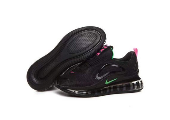 Nike Air Max 720 Black - Pink & Green Logo