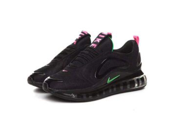 Nike Air Max 720 Black – Pink & Green Logo -3