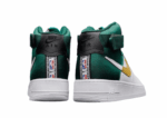 נעלי נייק-Nike air force 1 high WHITE-GREEN-YELLOW