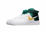 נעלי נייק-Nike air force 1 high WHITE-GREEN-YELLOW