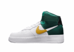 נעלי נייק-Nike air force 1 high WHITE-GREEN-YELLOW