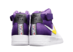 נעלי נייק-Nike air force 1 high WHITE-PURPLE-YELLOW