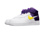 נעלי נייק-Nike air force 1 high WHITE-PURPLE-YELLOW