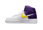 נעלי נייק-Nike air force 1 high WHITE-PURPLE-YELLOW