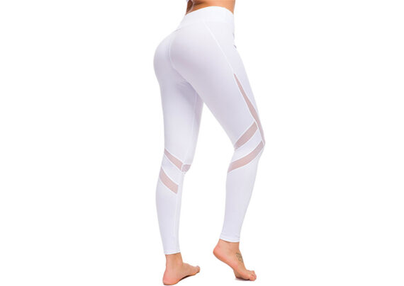 NIKE - טייץ לנשים נייק -WHITE-BLACK LOGO