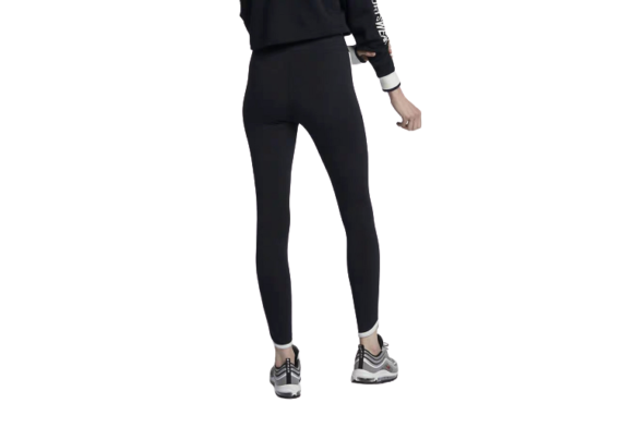 NIKE - טייץ לנשים נייק -WHITE LOGO - BLACK