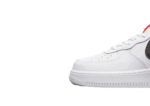 נעלי נייק-Nike air force 1 high WHITE-RED-BLACK