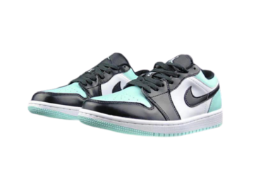 נעלי אדידסAIR JORDAN 1 LOW WHITE-BLACK-LIGHT BLUE (3)