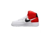 נעלי נייק-Nike air force 1 high WHITE-RED-BLACK