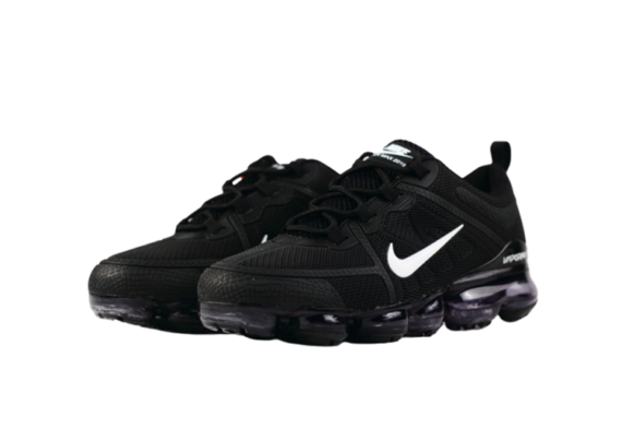 נעלי נייק-NIKE AIR VAPROMAX 2019 - BLACK-WHITE LOGO
