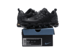 נעלי נייק-NIKE AIR VAPROMAX 2019 - FULL-BLACK - WHITE LOGO
