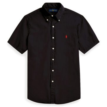 ראלף לורן-RALPH LAUREN SHIRT MEN'S SHORT BLACK