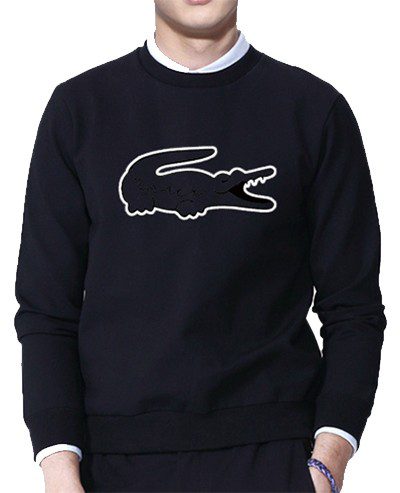 לקוסט-LACSOTE SWETER MEN DESGIN- BLACK