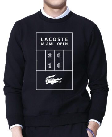 לקוסט-LACSOTE SWETER MEN DESGIN- BLACK