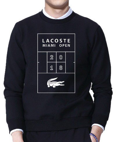 לקוסט-LACSOTE SWETER MEN DESGIN- BLACK