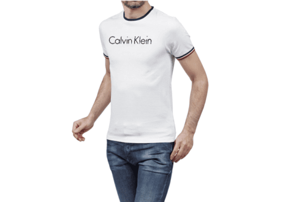 CK 01 round neck -White