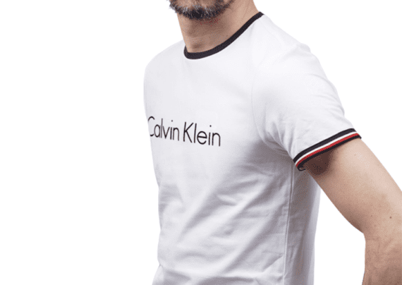 CK 01 round neck -White